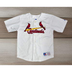 St Louis Cardinals Edmonds #15 Russell Athletic 14/16 Button Up Jersey